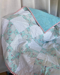 The Selvedge Society Baby Cot Quilt: Irish Chain