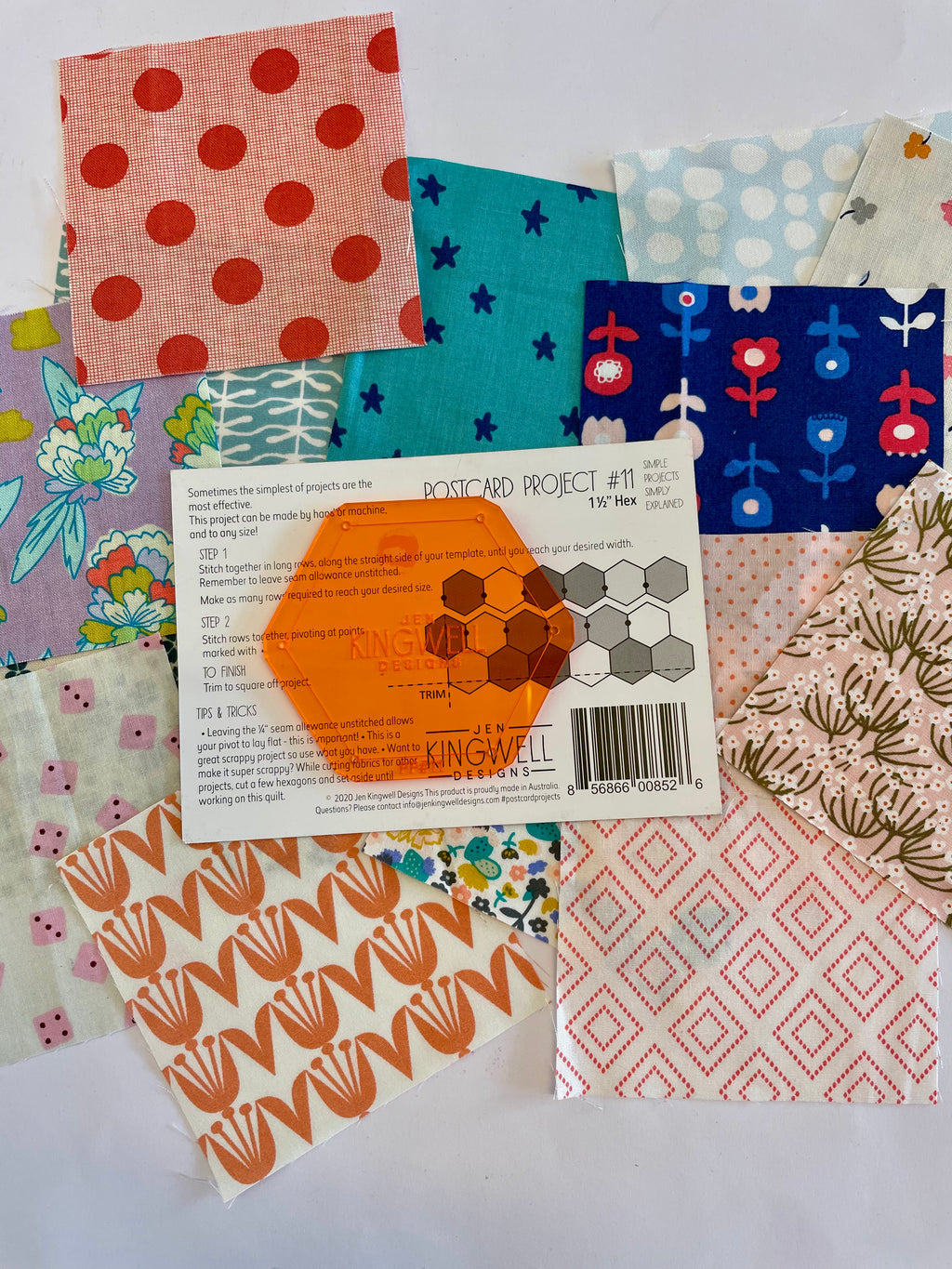 BEGINNER FRIENDLY STARTER KIT/  Postcard Project Hexagon #11 Kit