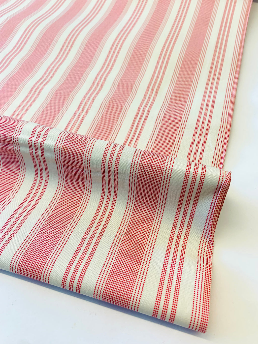 Tilda/ Tea Towel Basics/ Biscuit Stripe Red