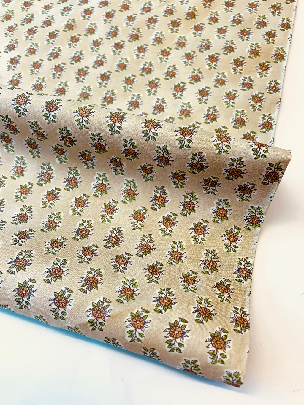 Kokka Japanese Cotton/ Ditsy Cottage Floral in Sand