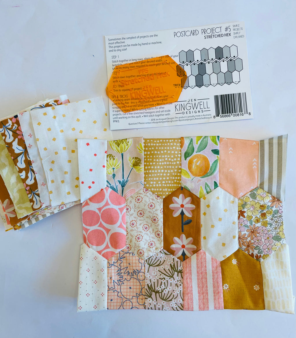 STARTER KIT/ Postcard Project Kit #5 Stretched Hex