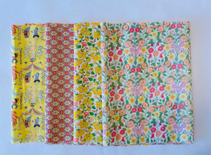 Liberty Tana Lawn SS25 RETOLD Fat 8ths Bundle Yellows