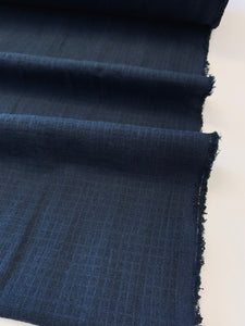 DOBBY: Textured cotton/linen check