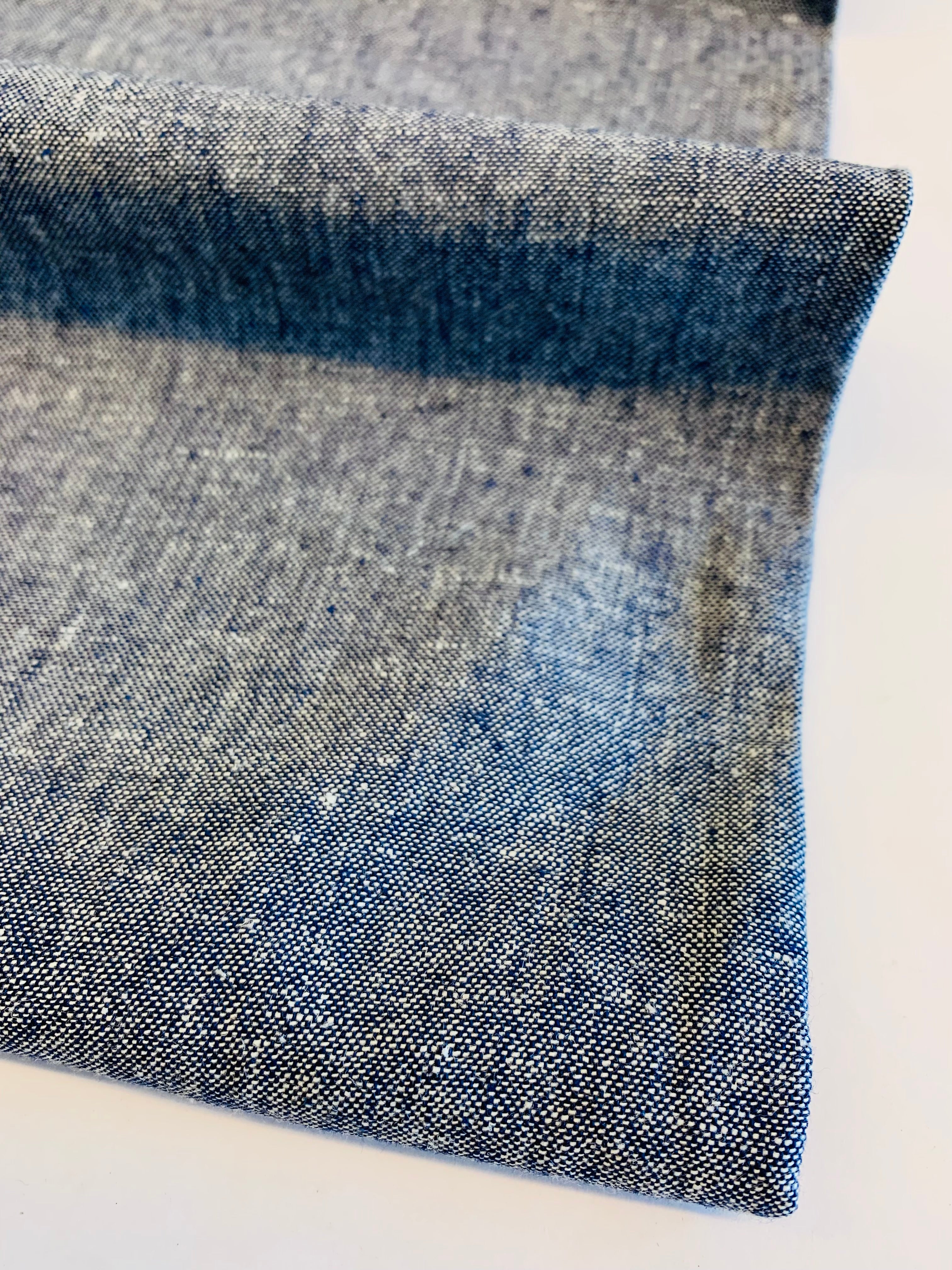 Robert Kaufman Essex Yarn Dyed Linen/Cotton: Denim