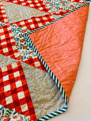 The Selvedge Society Baby Quilt: Garden Plaid
