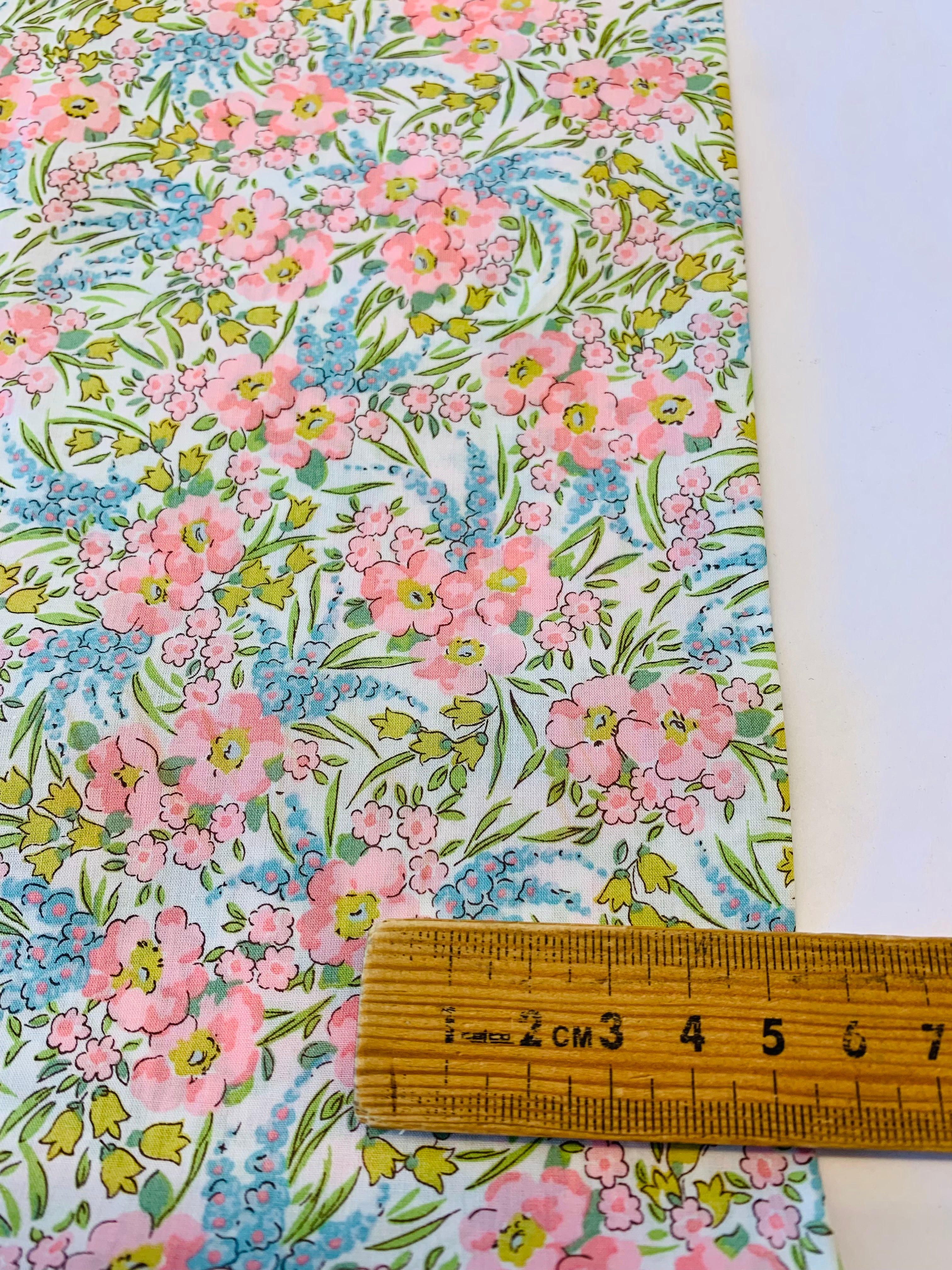 Liberty Fabrics Tana cotton lawn/ Classics Collection: Swirling Petals C