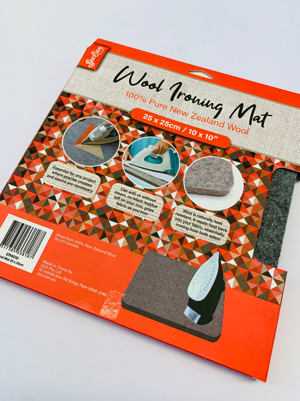 Wool Ironing Mat: 25cm x 25cm