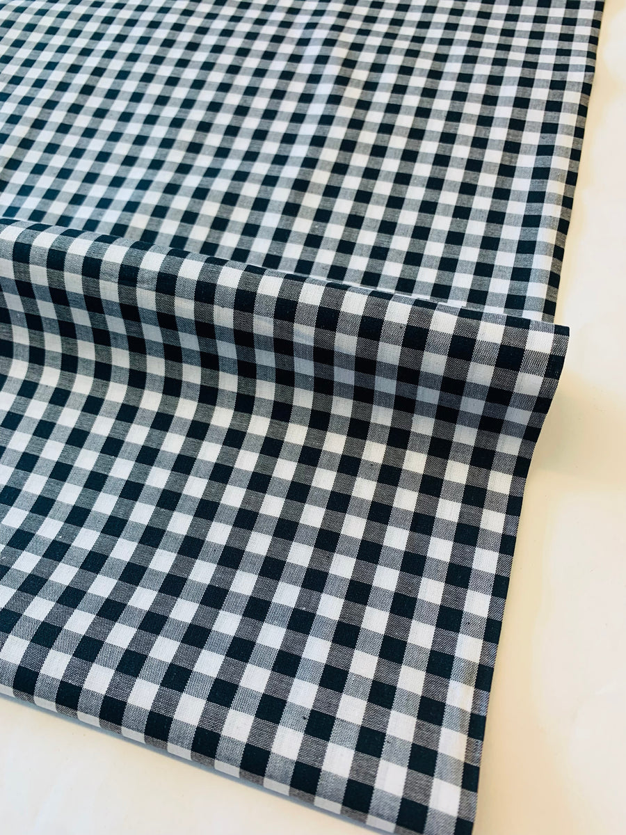 Vancet Gingham check: Black – The Selvedge Society