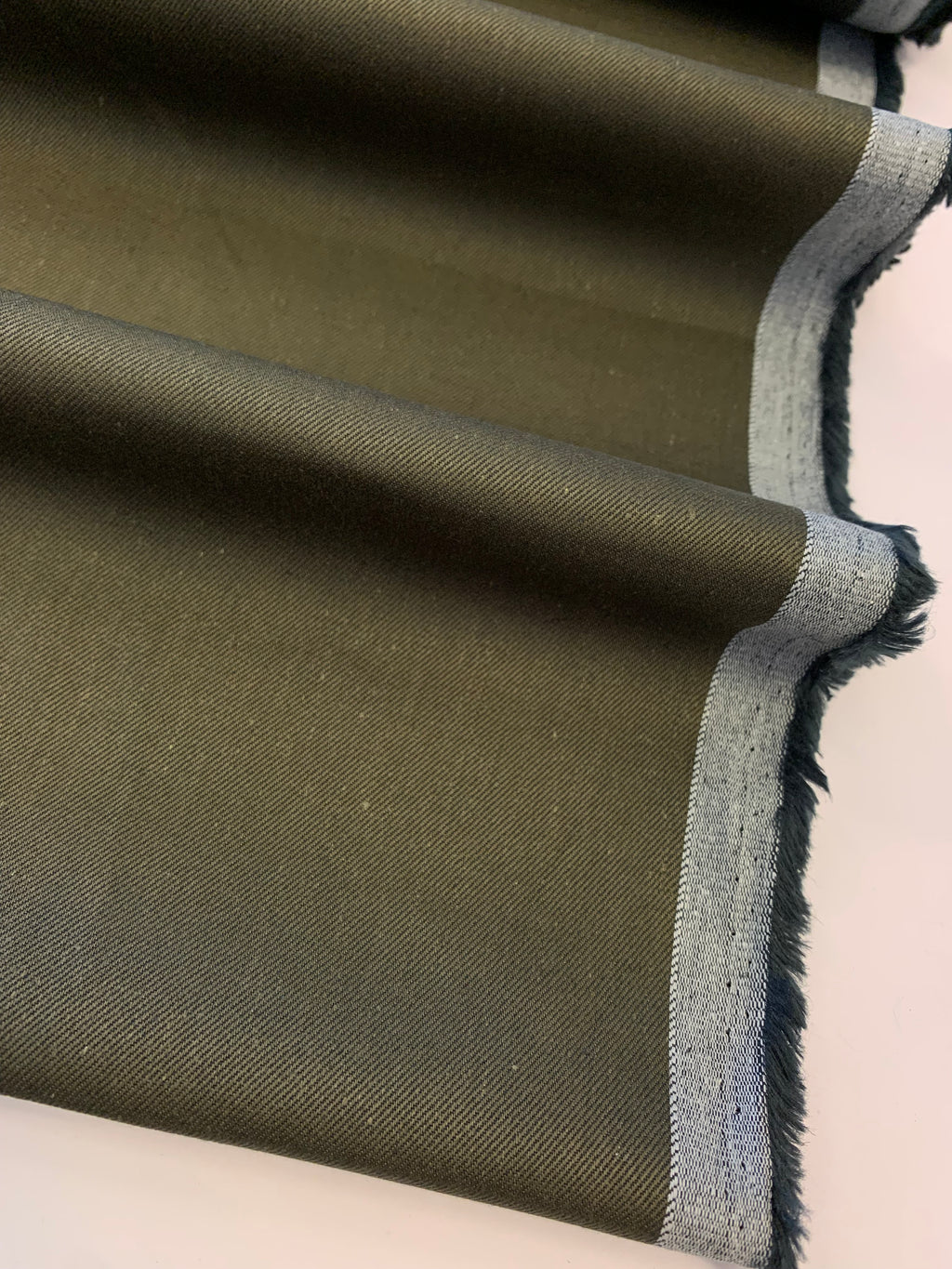 BERETTA/ Organic Cotton & Hemp Twill in Olive