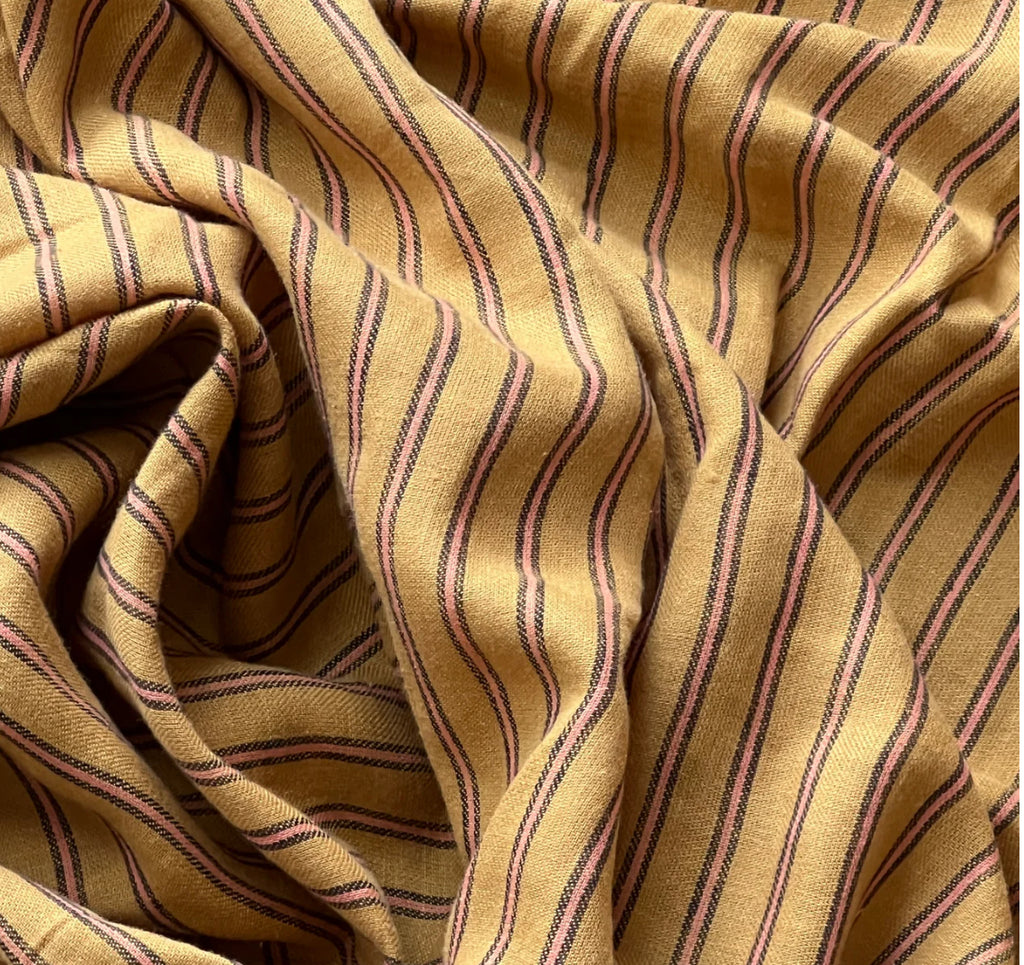 EARTHEN/ Cotton Linen Stripe