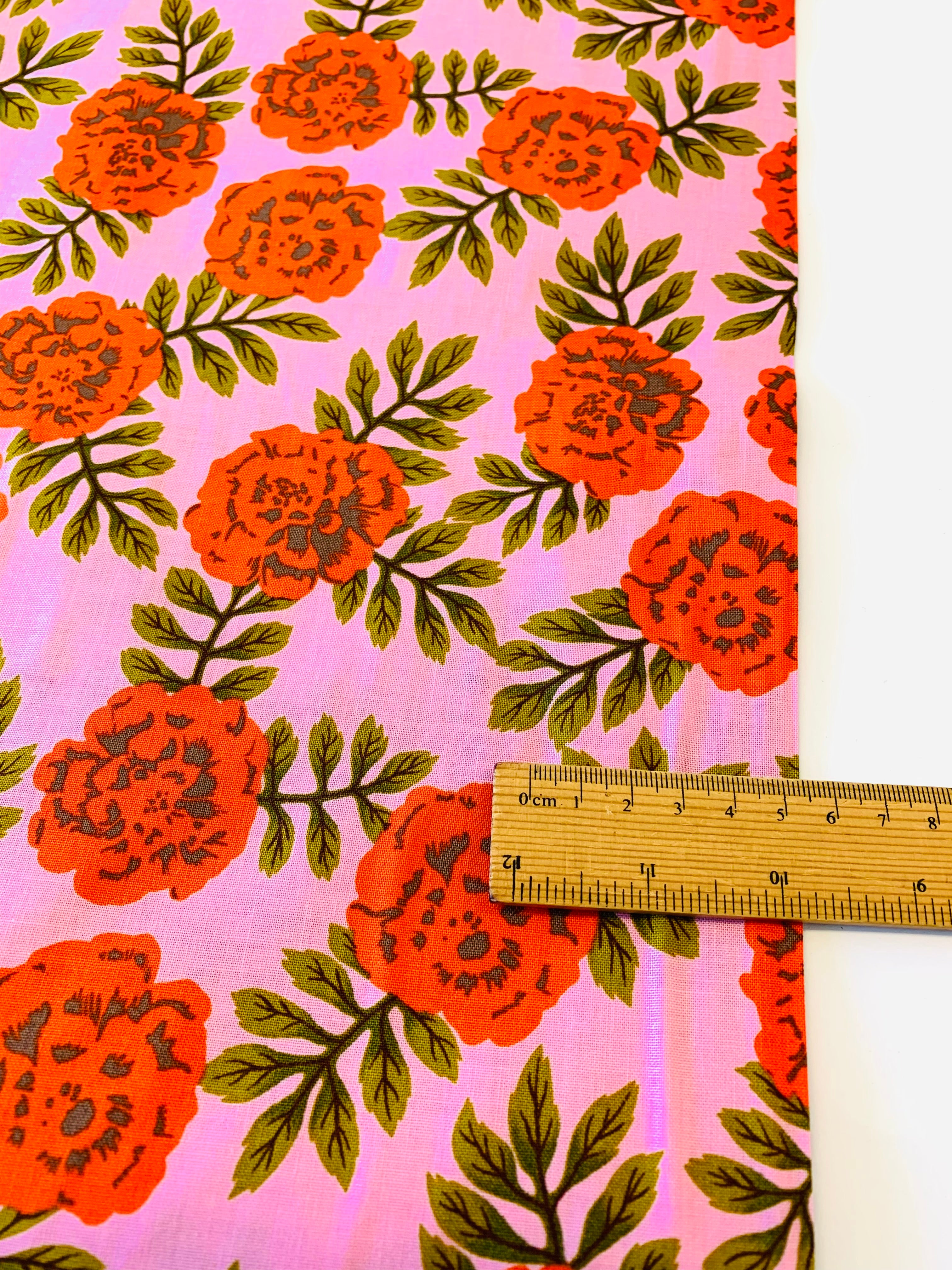 Anna Maria Textiles Yesterday/ Carnation in Vivid