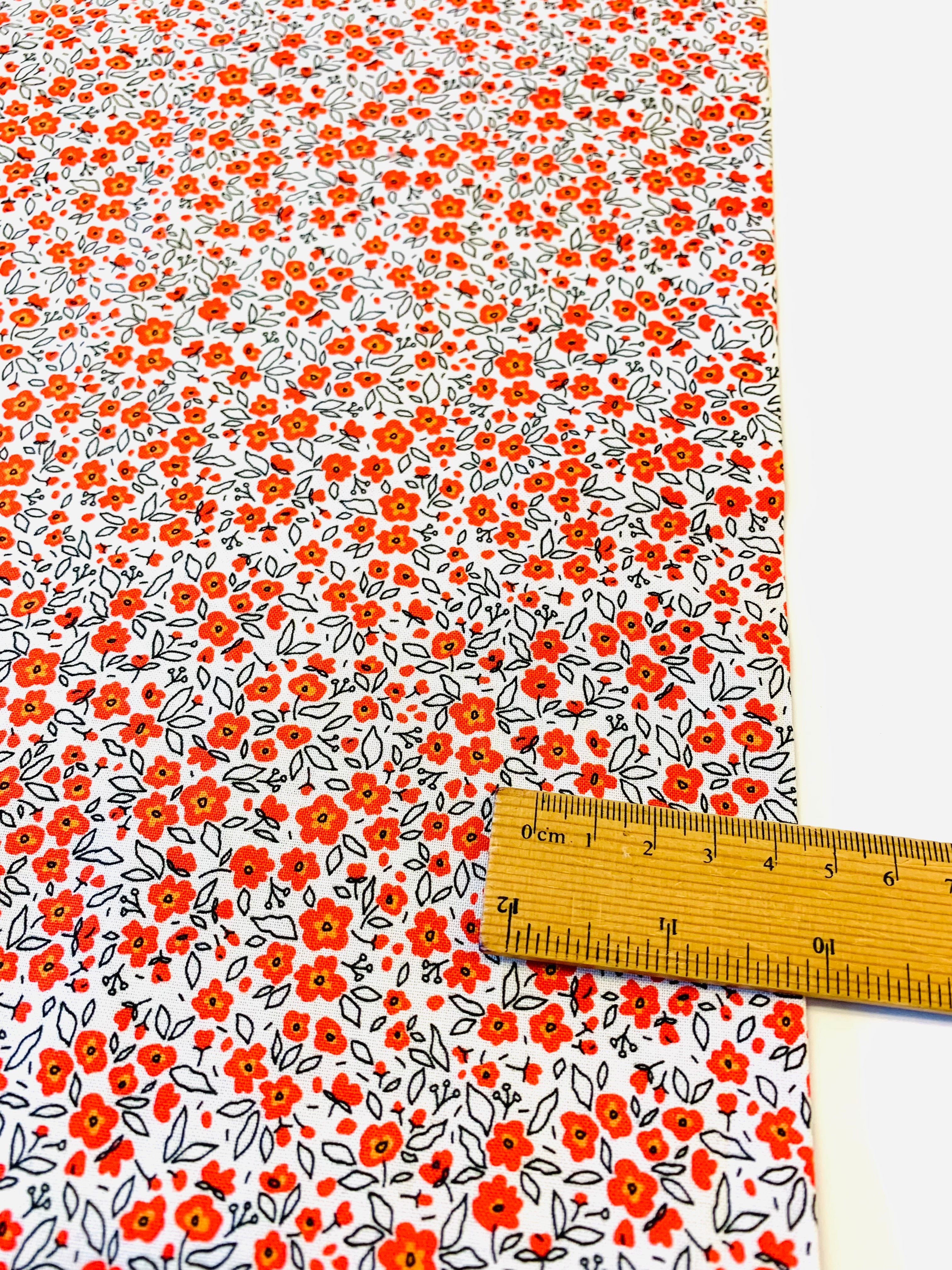 Figo Fabrics/ Pocket Posies in Red