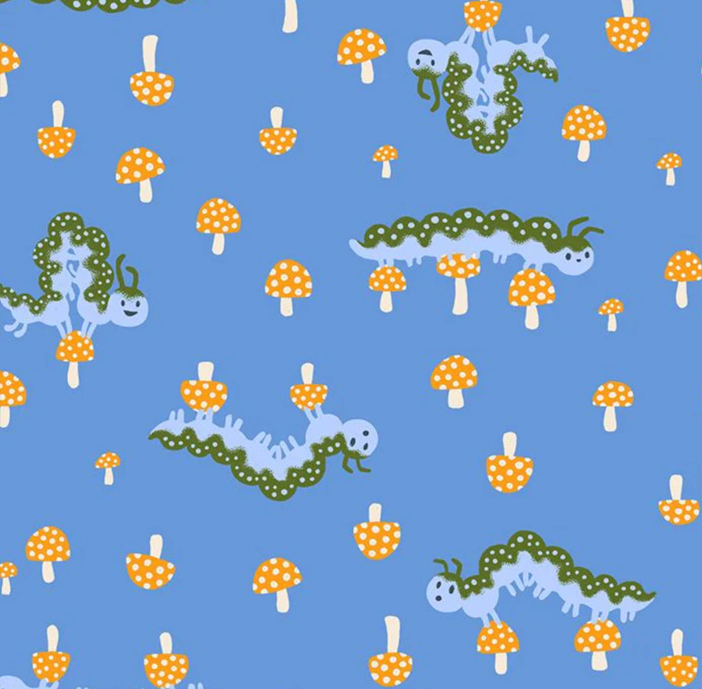 Hello Alice Caterpillar in Lindley Blue/ Ruby Star Society