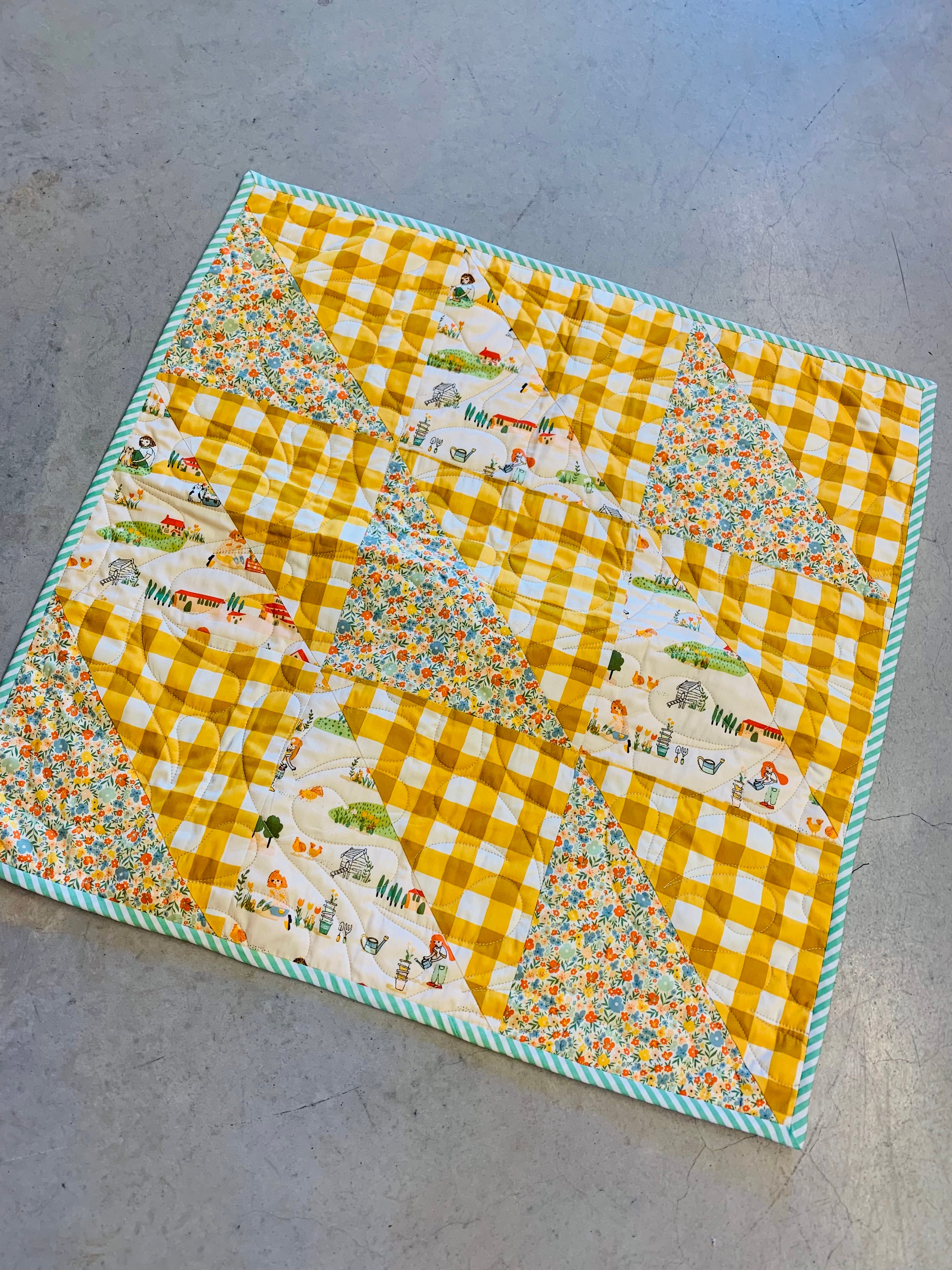 The Selvedge Society Baby Quilt: Grow & Harvest