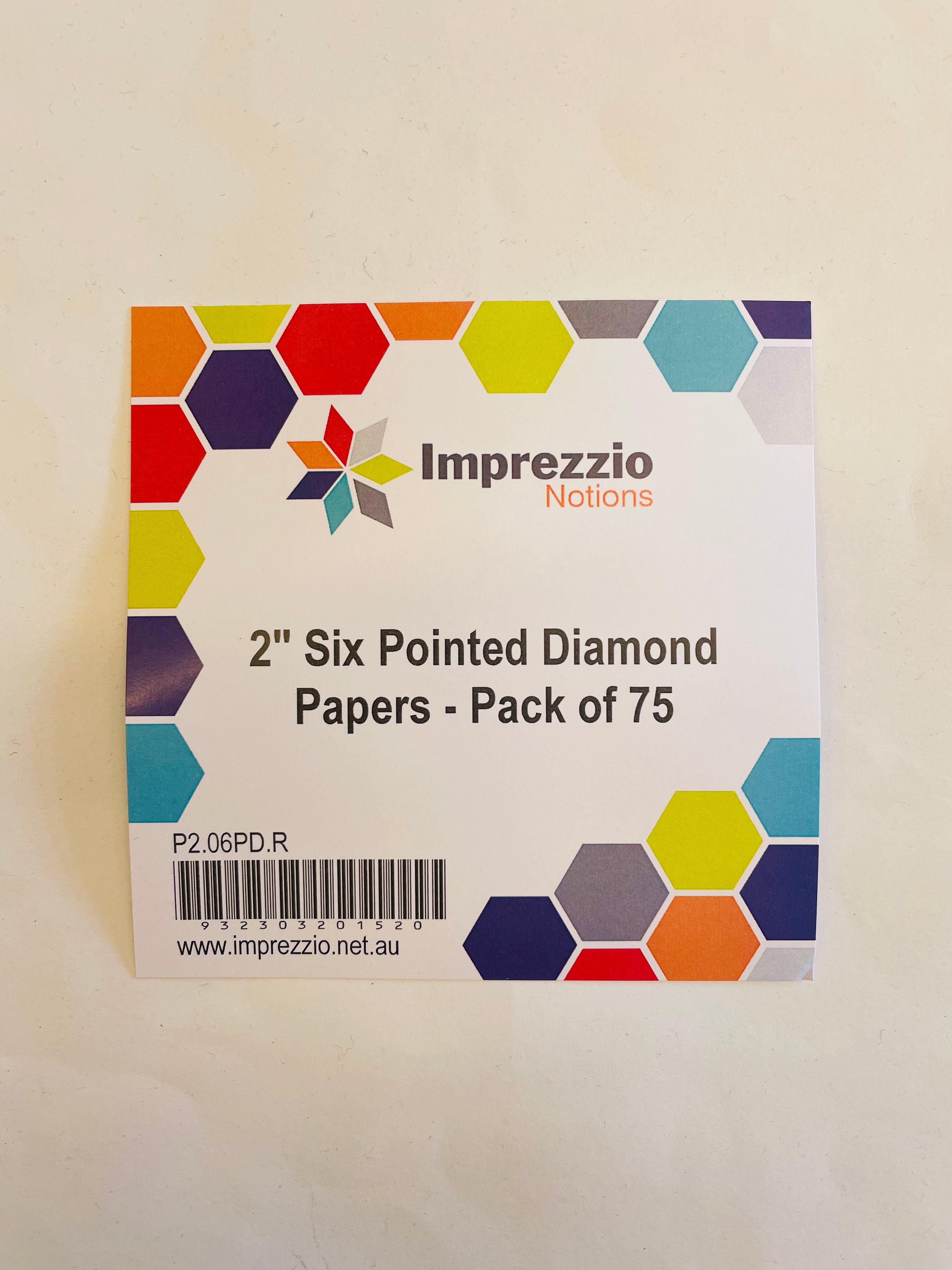 2” Six Pointed Diamond Papers