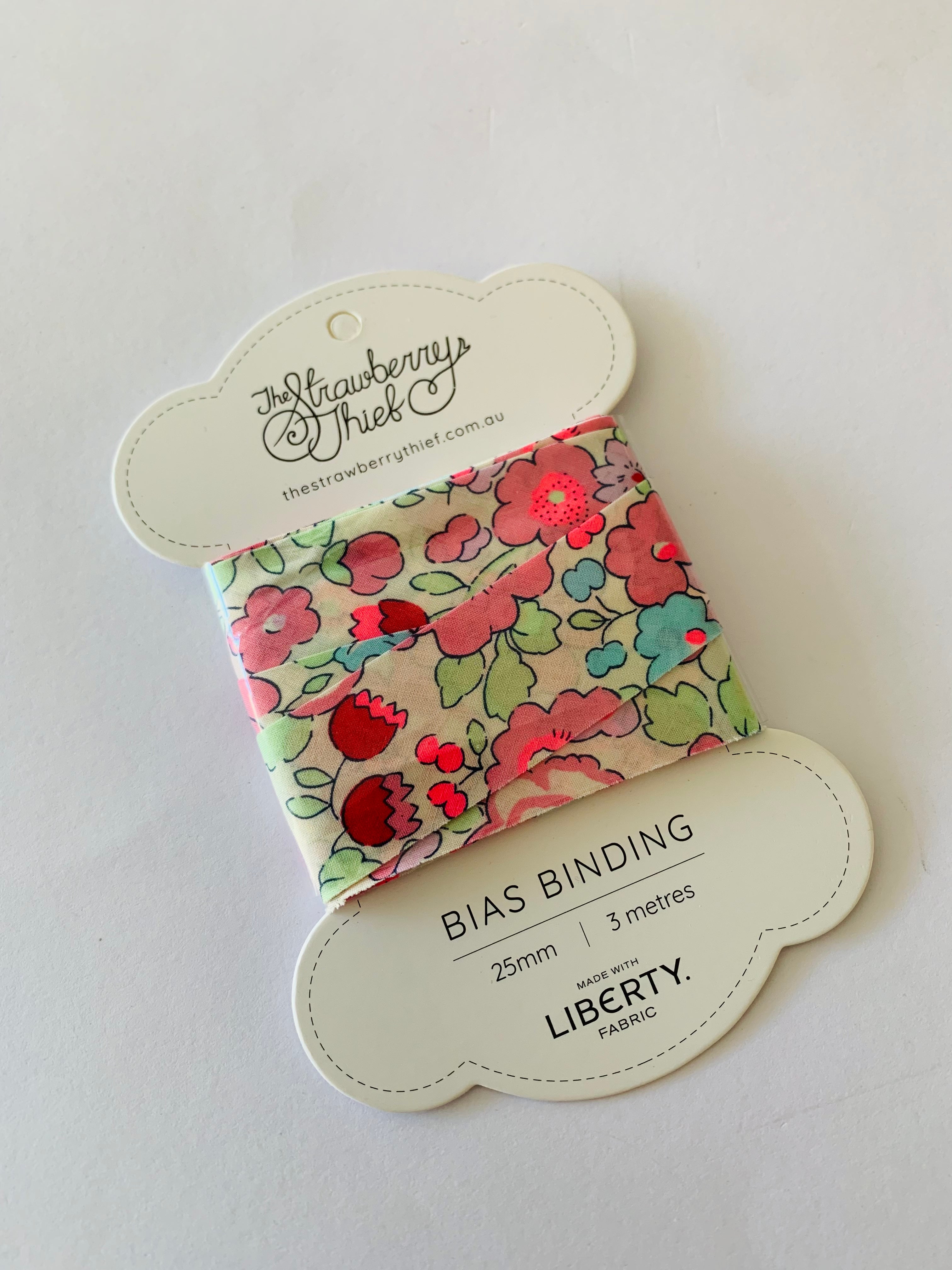 Strawberry Thief: Pre-packed Liberty Bias Binding