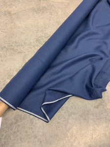 LINDA Mid/heavy weight plain dyed linen: Denim