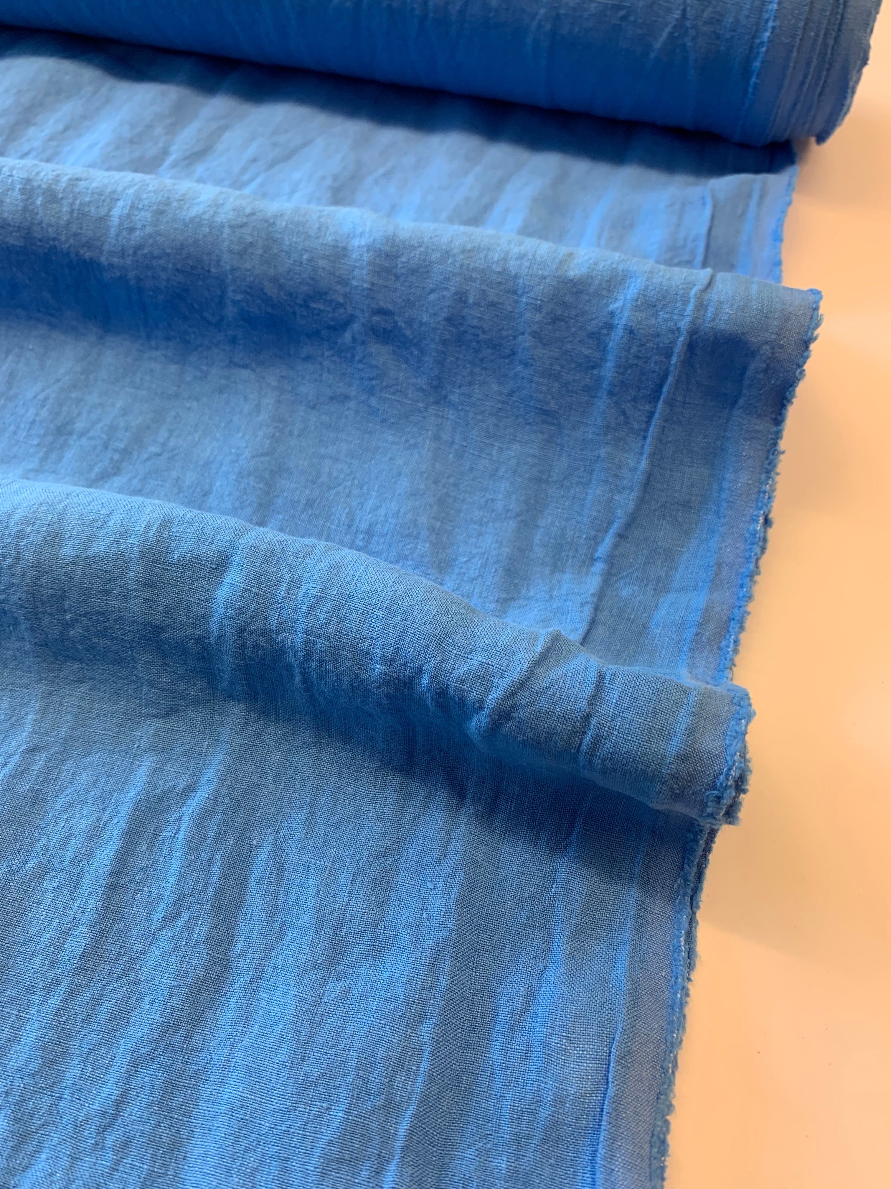 Antique Wash Linen in Cobalt