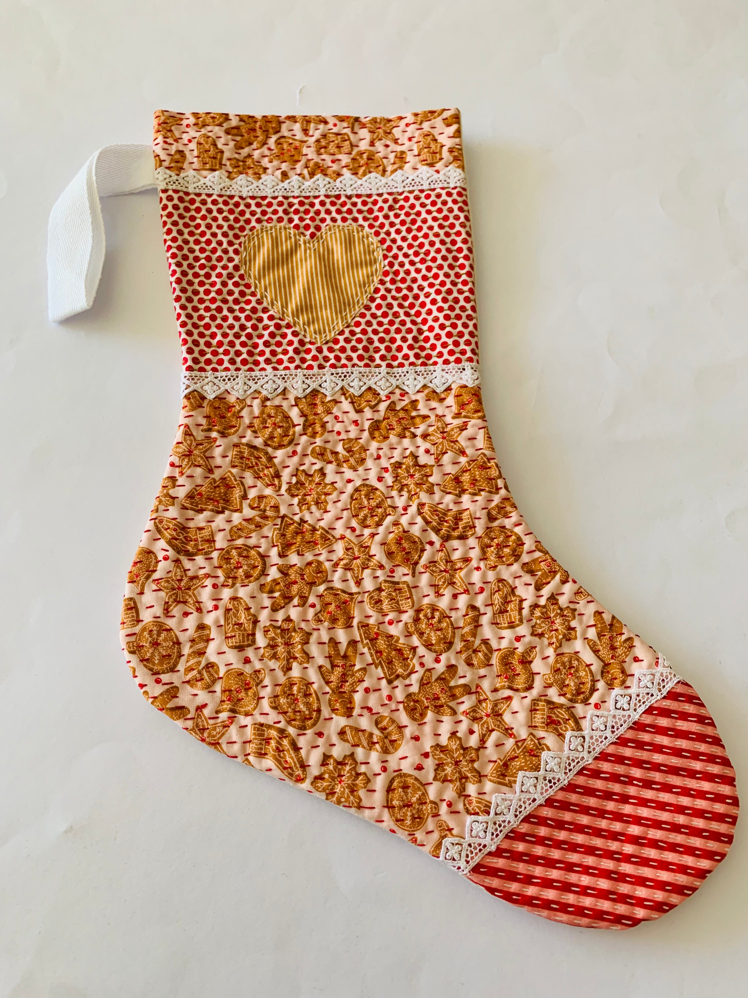 Hand stitched bespoke Christmas Stocking