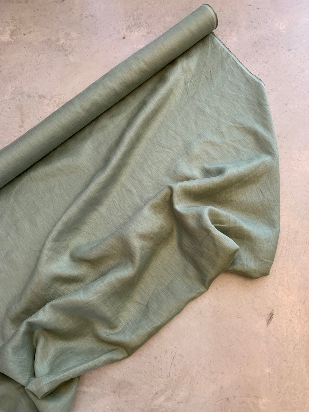 Light Weight Linen in Sage