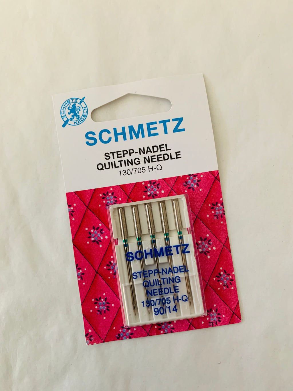 Schmetz quilting needle: 90/14