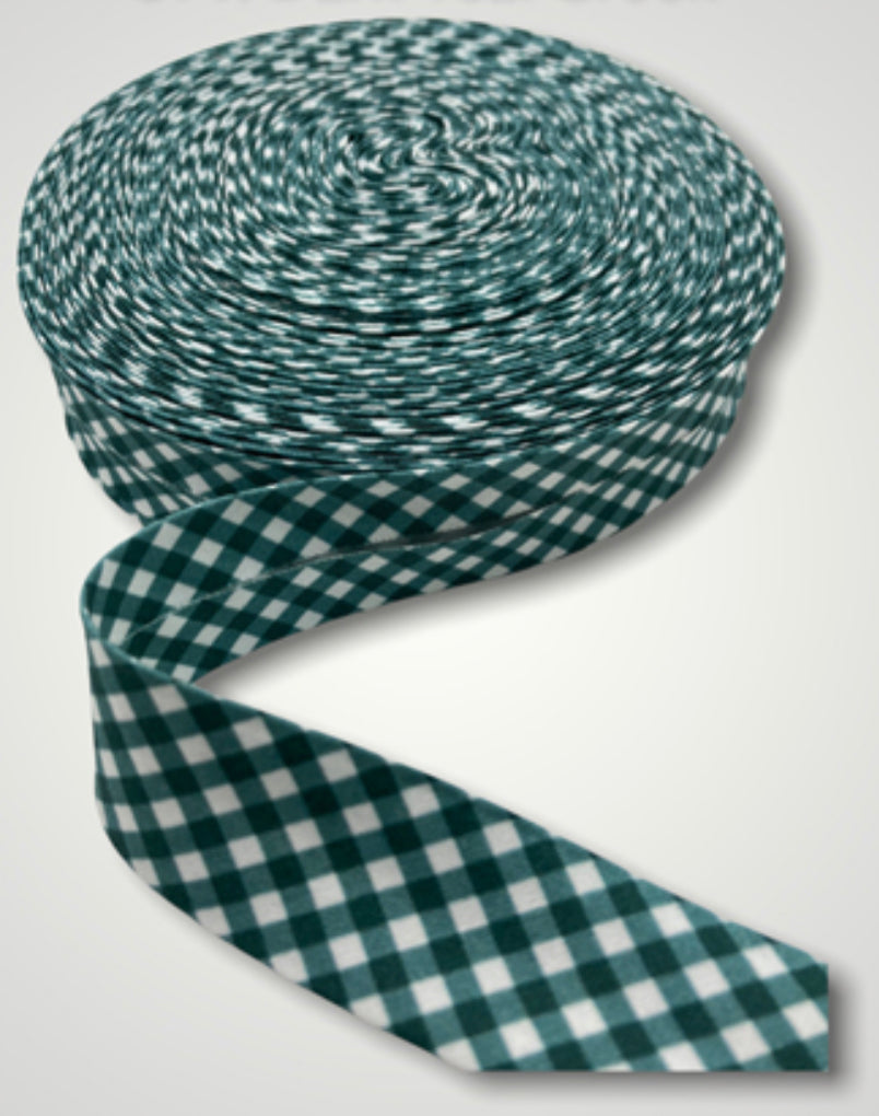 The Selvedge Society cotton bias binding: CLASSIC CHECK