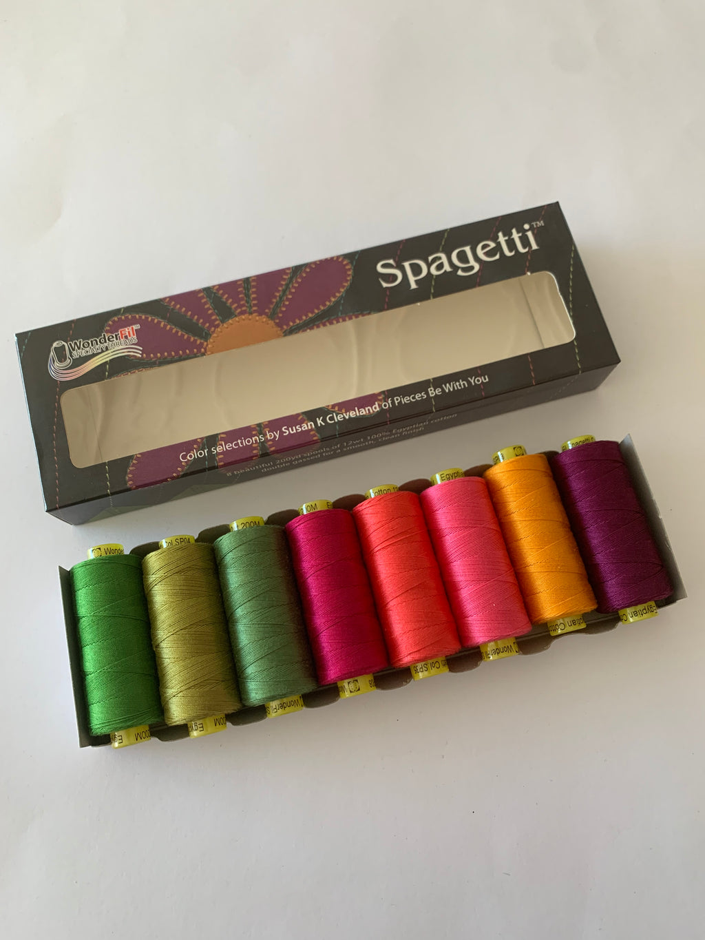 Wonderfil/ Spagetti hand quilting thread: Garden