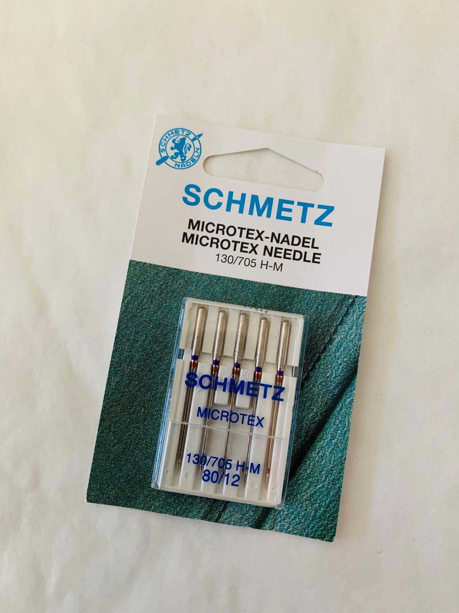 Schmetz sewing machine needles: Microtex 80/12