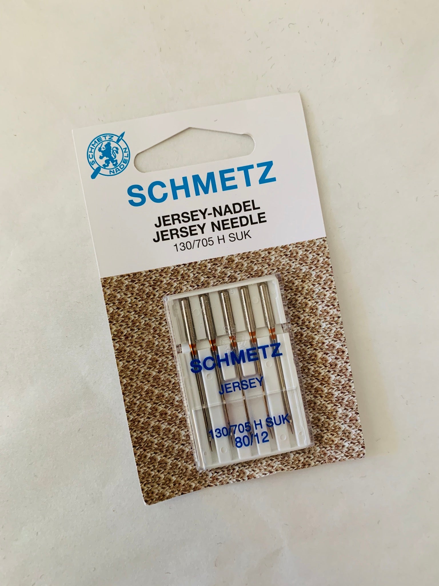 Schmetz jersey needle: 80/12