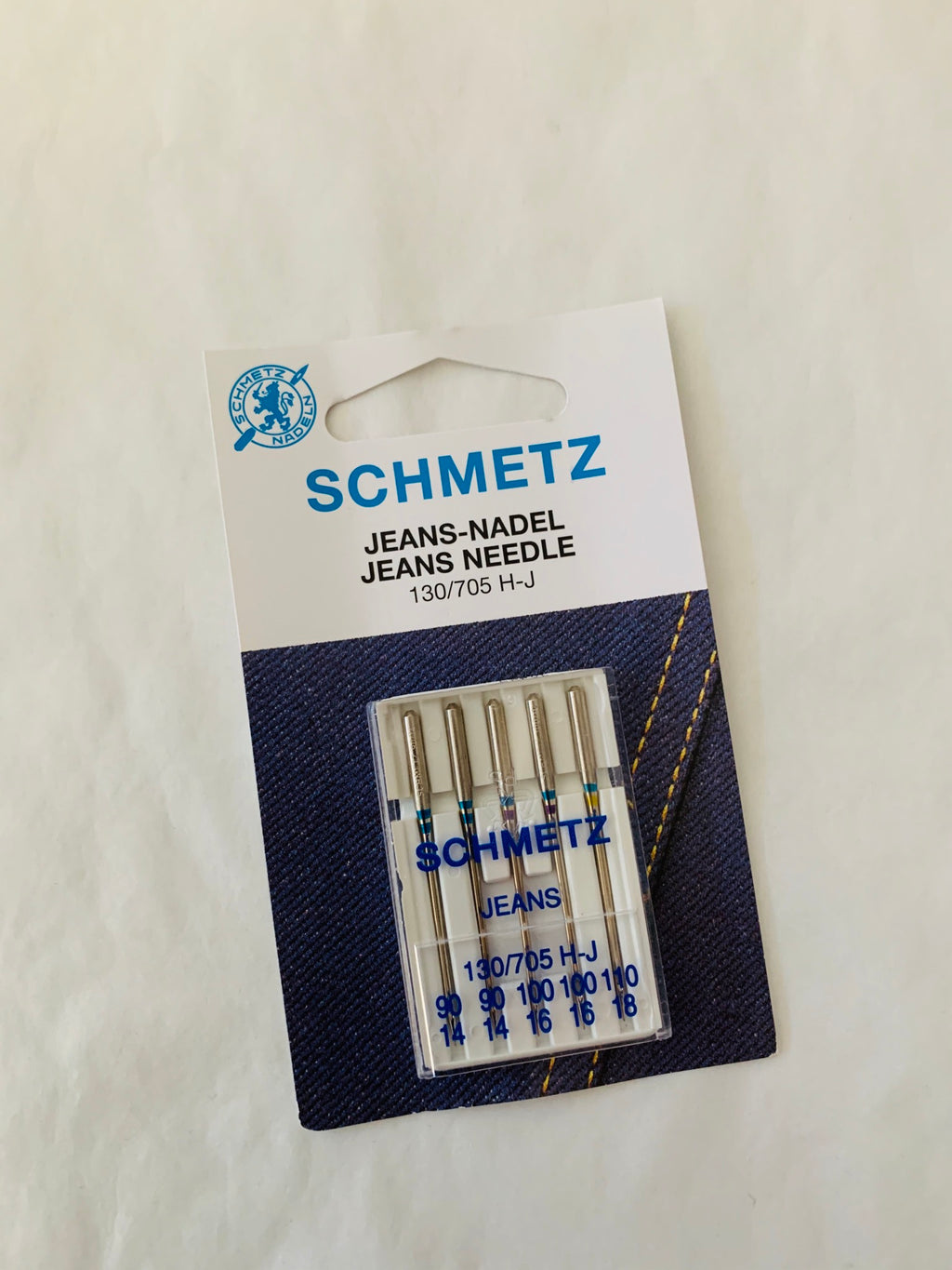Schmetz Jeans needle: 90/14-110/18