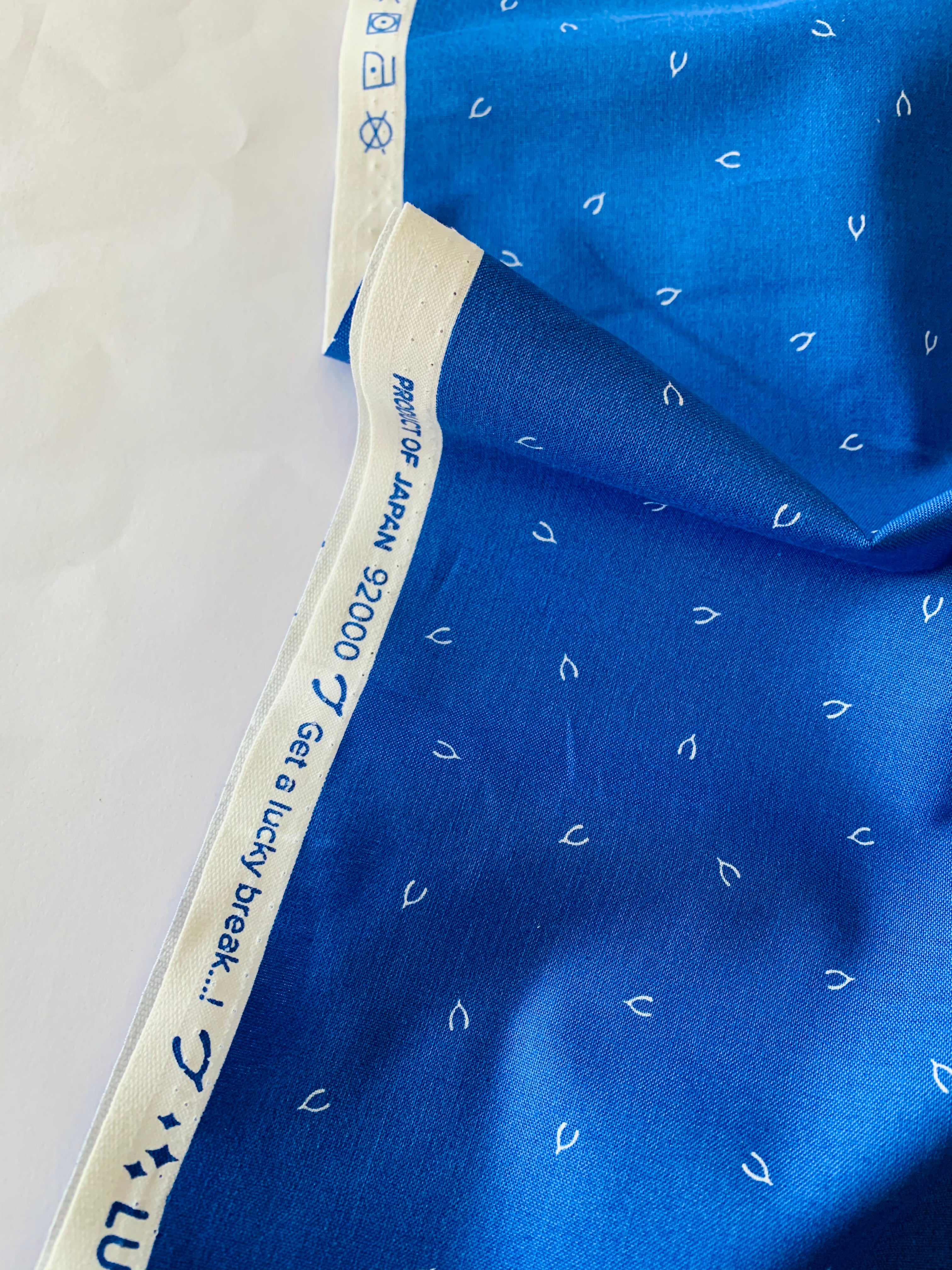 Figo Fabrics Lucky Charms Wishbone in Cobalt