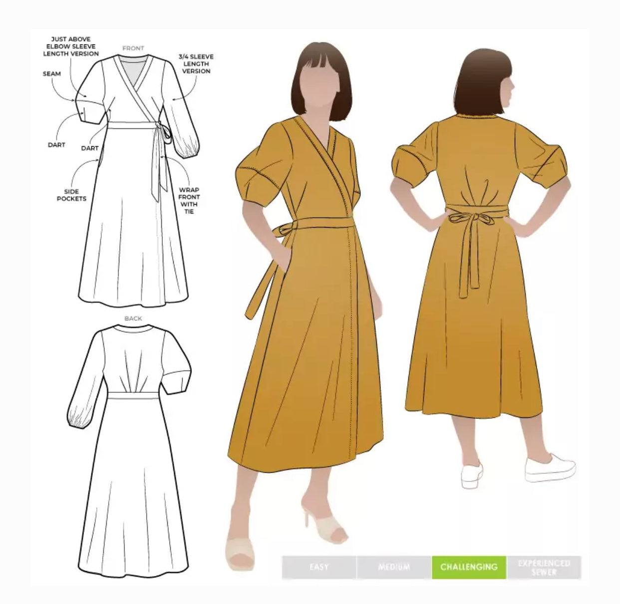 Style Arc: Millicent Wrap Dress