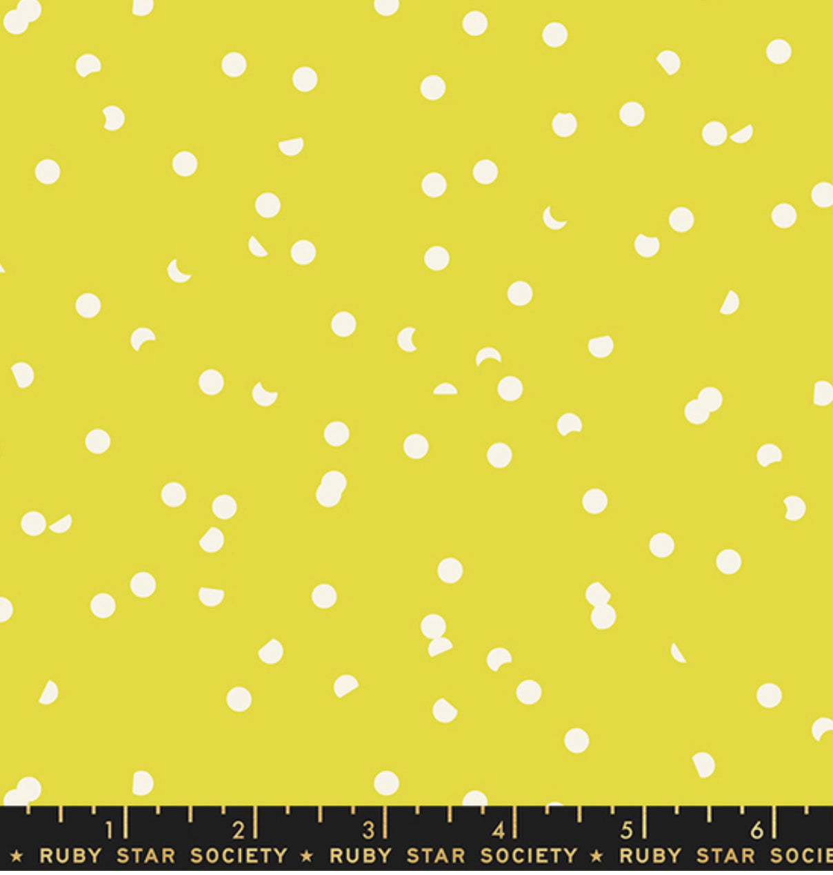 Hole Punch Dot in Citron by Ruby Star Society