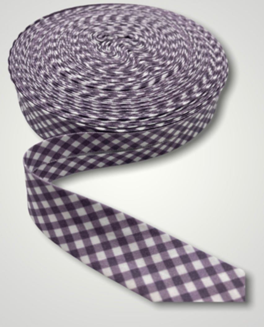 The Selvedge Society cotton bias binding: CLASSIC CHECK