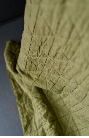 Merchant & Mills Rushes Jacquard Cotton: Pale Green (2.25m piece)