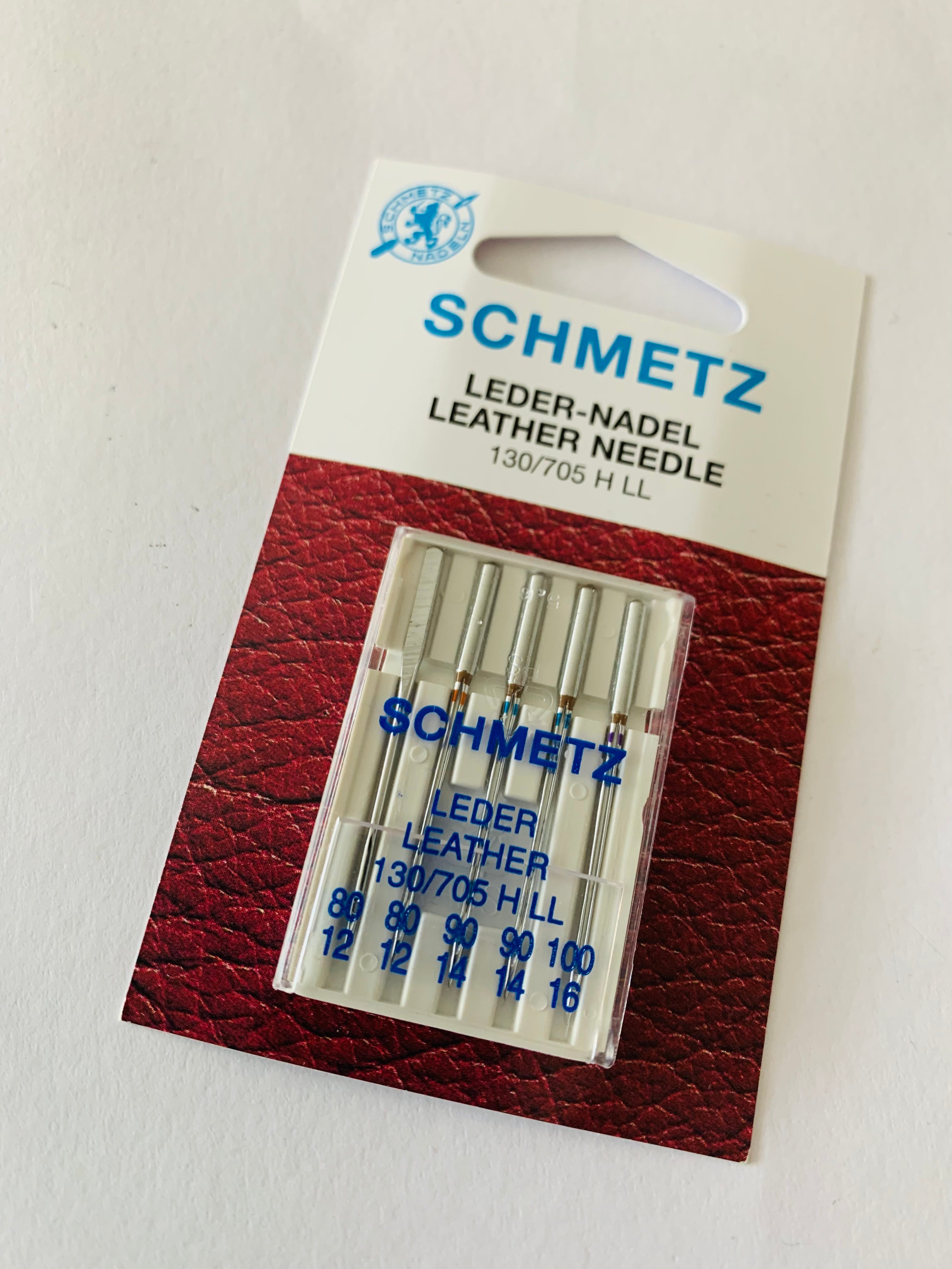 Schmetz leather needle: 80/12- 100/16