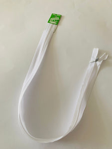 Sullivans 55cm Invisible Zipper: White