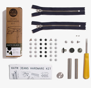 Kylie and the machine: Jeans Hardware Kit/ Matte Black