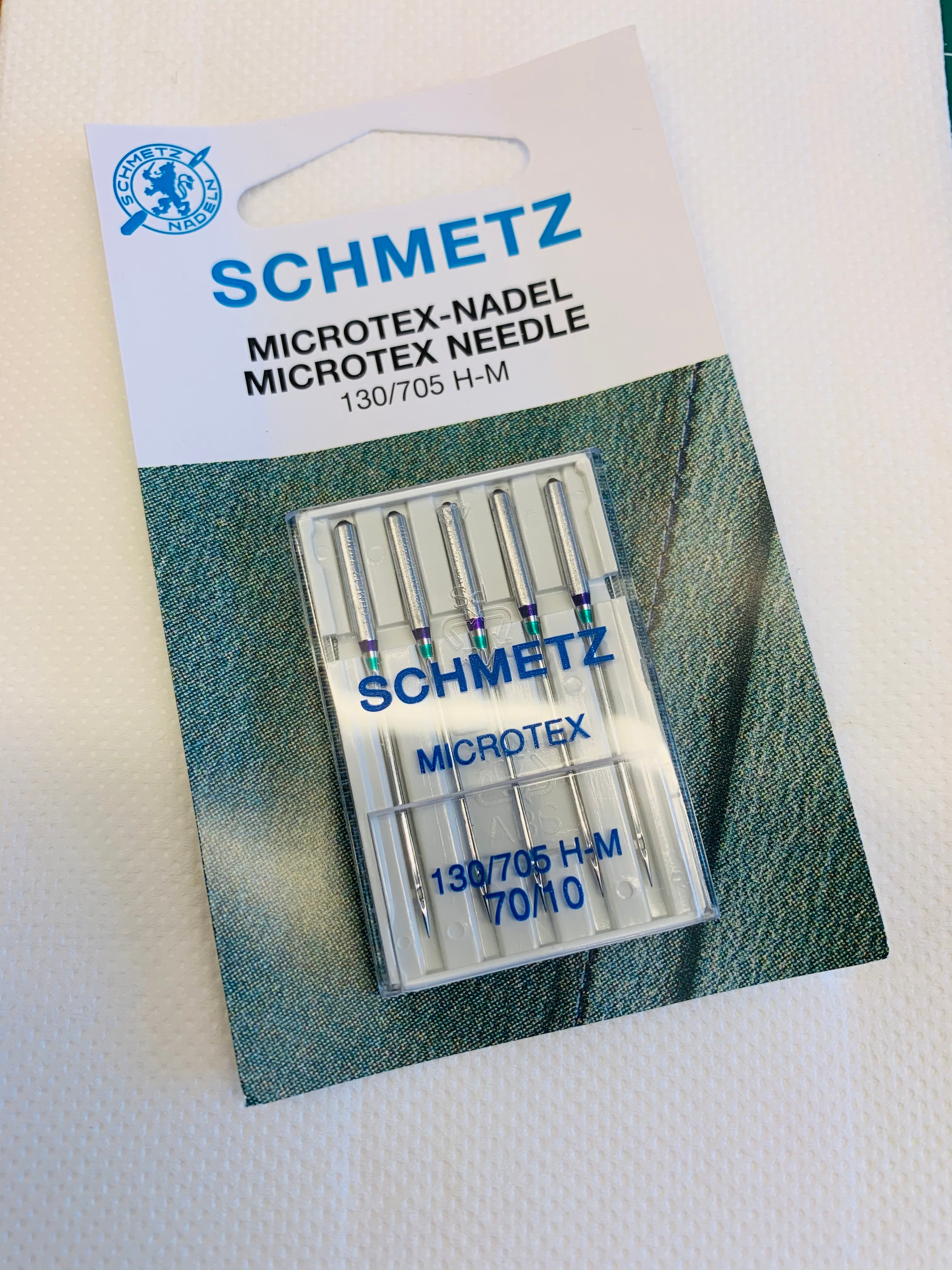 Schmetz sewing machine needles: Microtex 70/10
