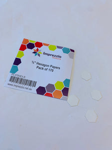 Imprezzio 3/8” hexagon papers