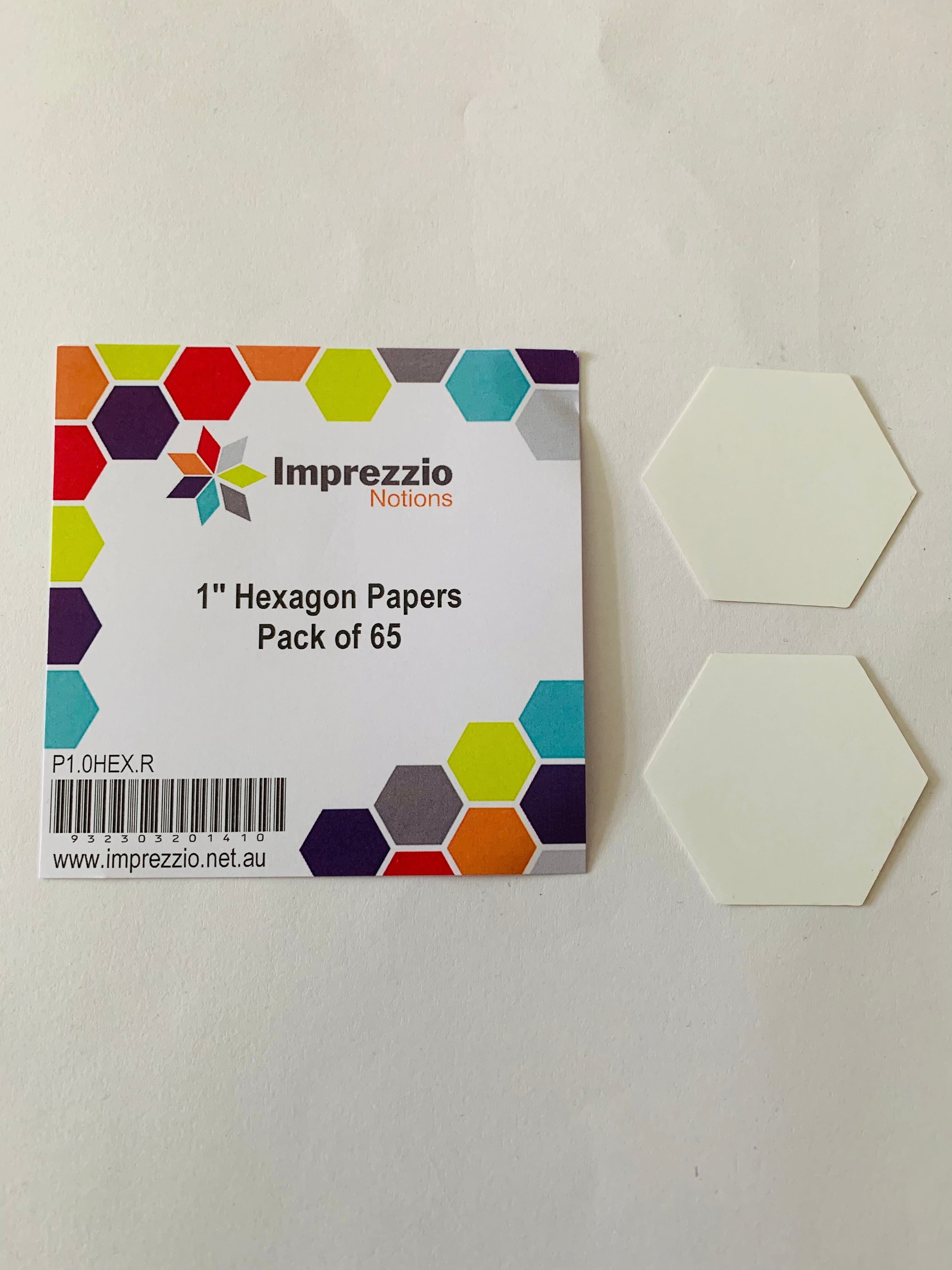 Imprezzio 1” hexagon papers