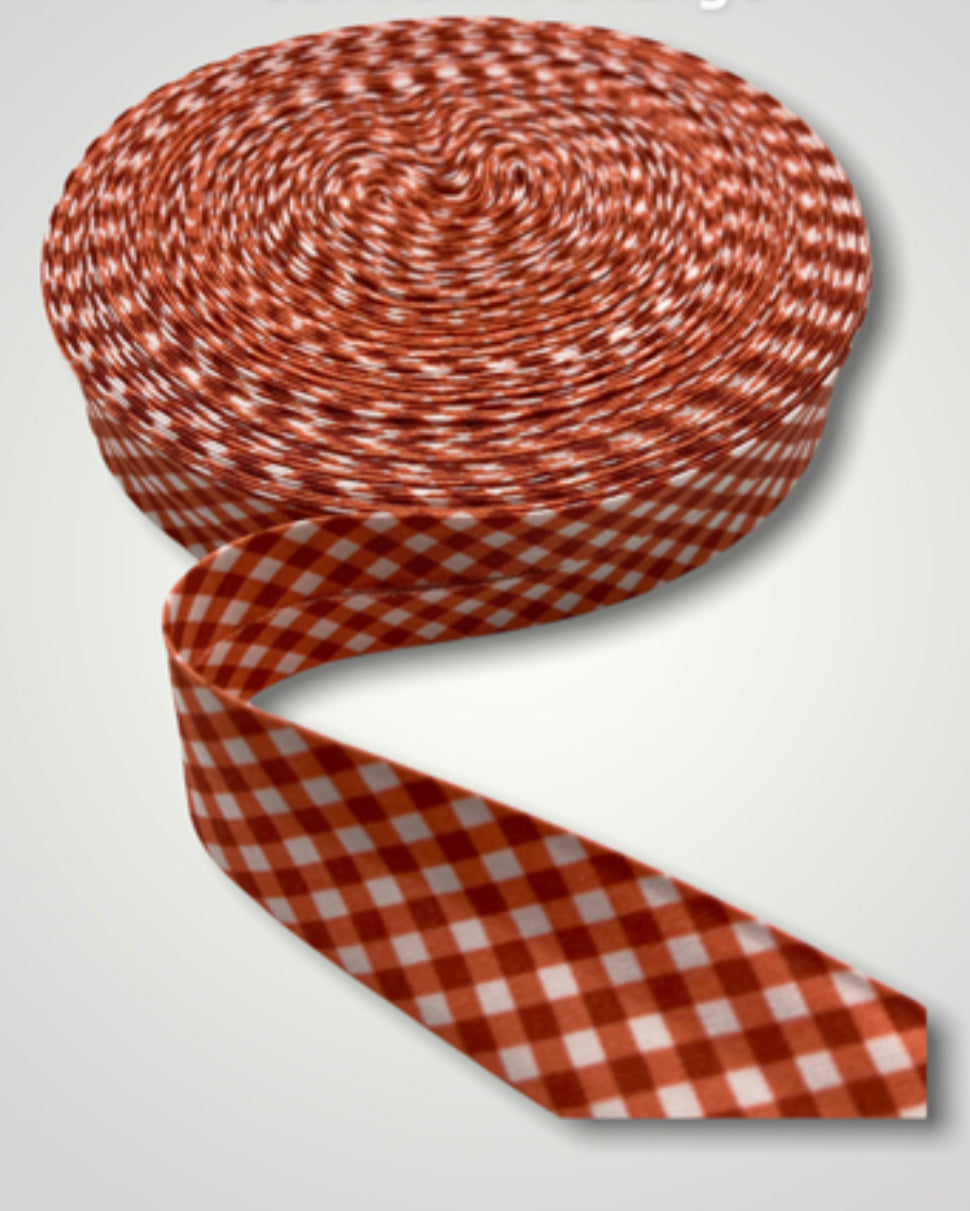 The Selvedge Society cotton bias binding: CLASSIC CHECK
