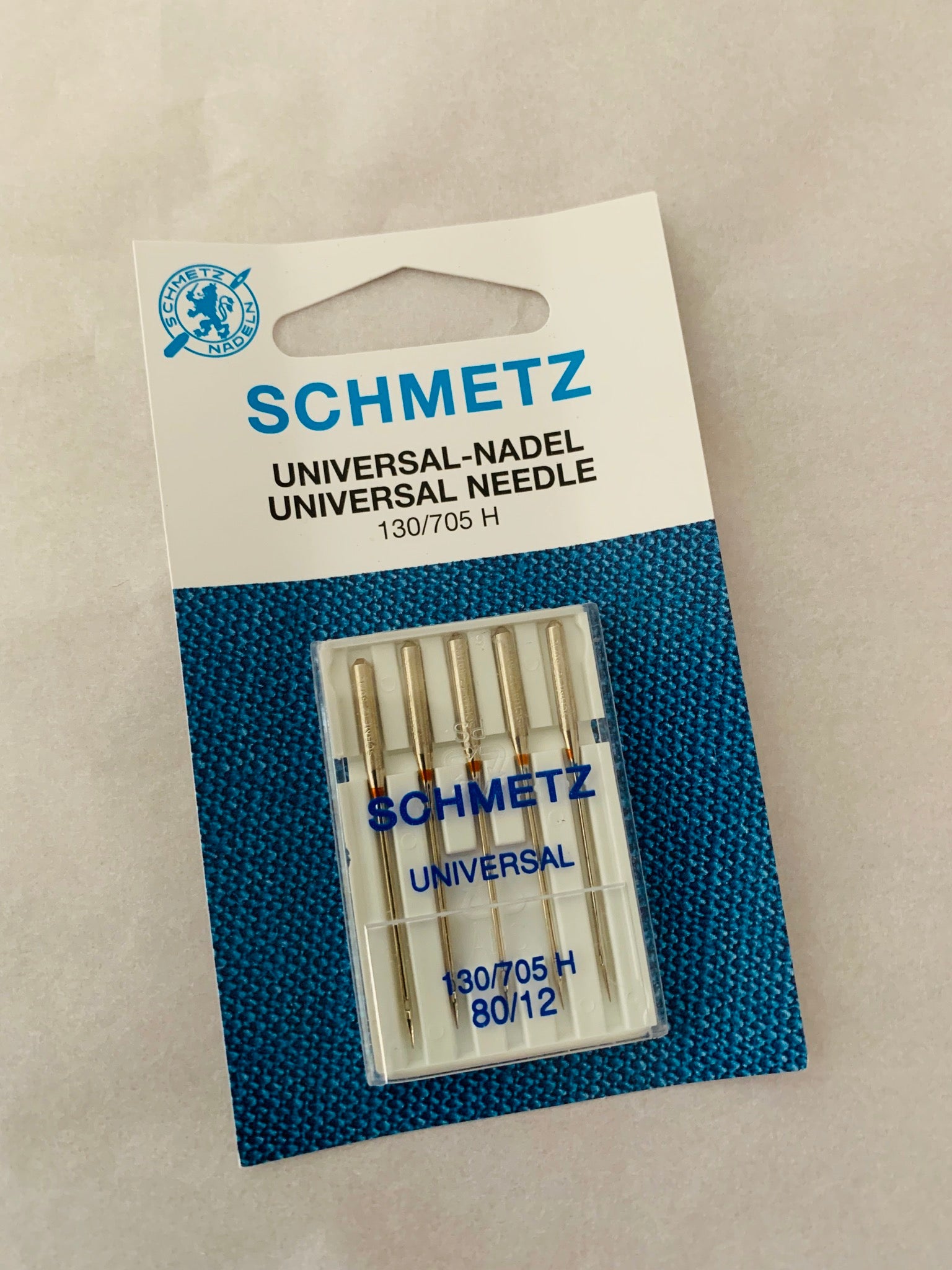 Schmetz sewing machine needles: Universal 80/12