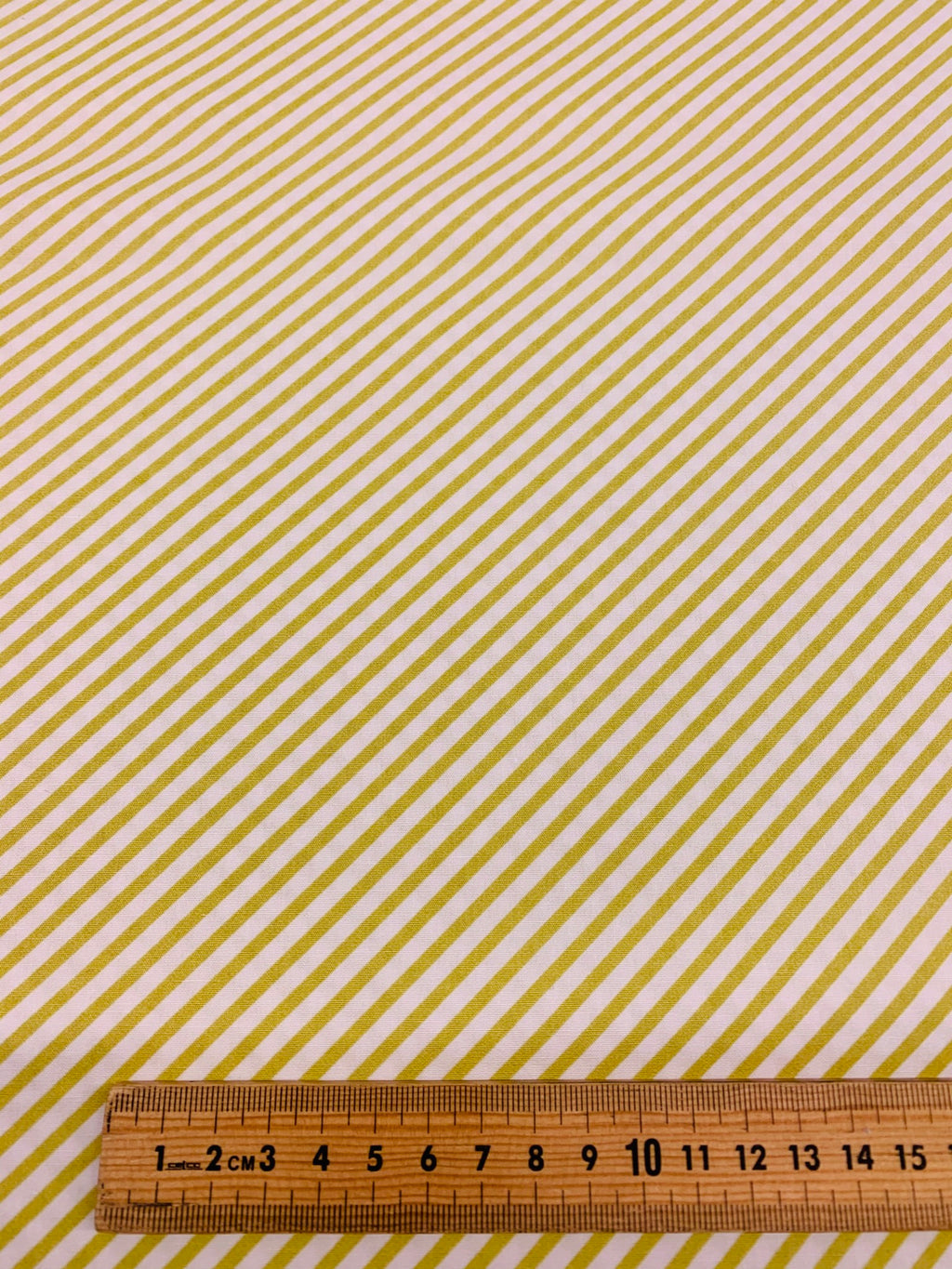 Art Gallery Fabrics: Les Petits stripe print in green