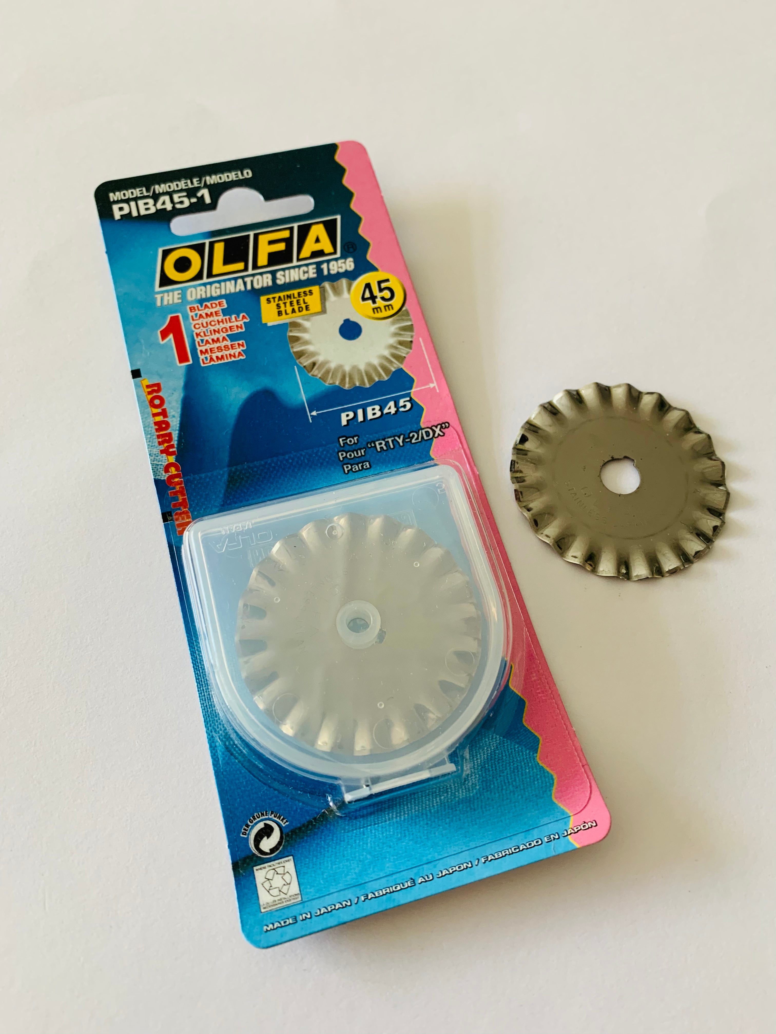 Olfa 45mm Pinking Blade for Rotary Cutter