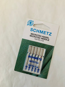 Schmetz sewing machine needles: Microtex 60/8-80/12