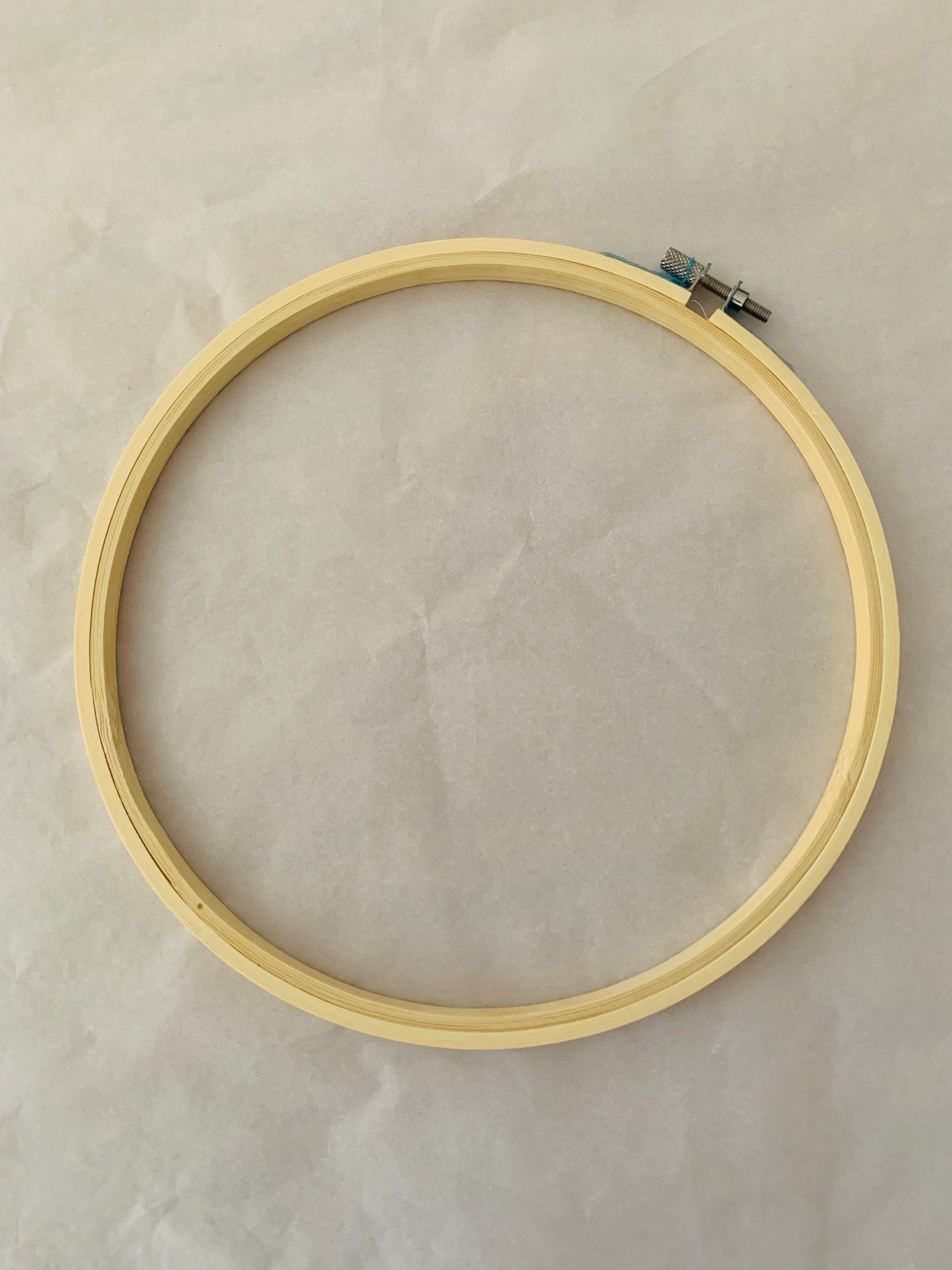 Large bamboo embroidery hoop 8”