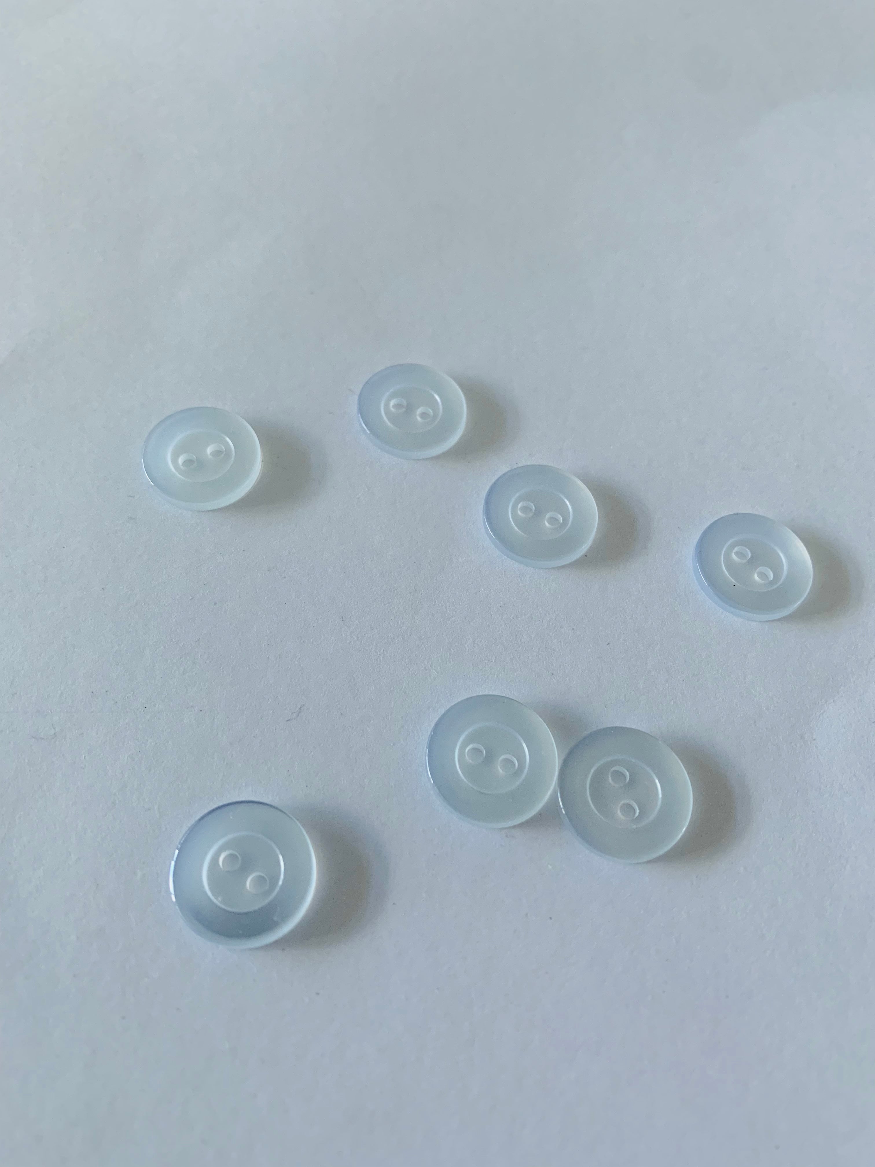 Simple translucent/white buttons: 15mm