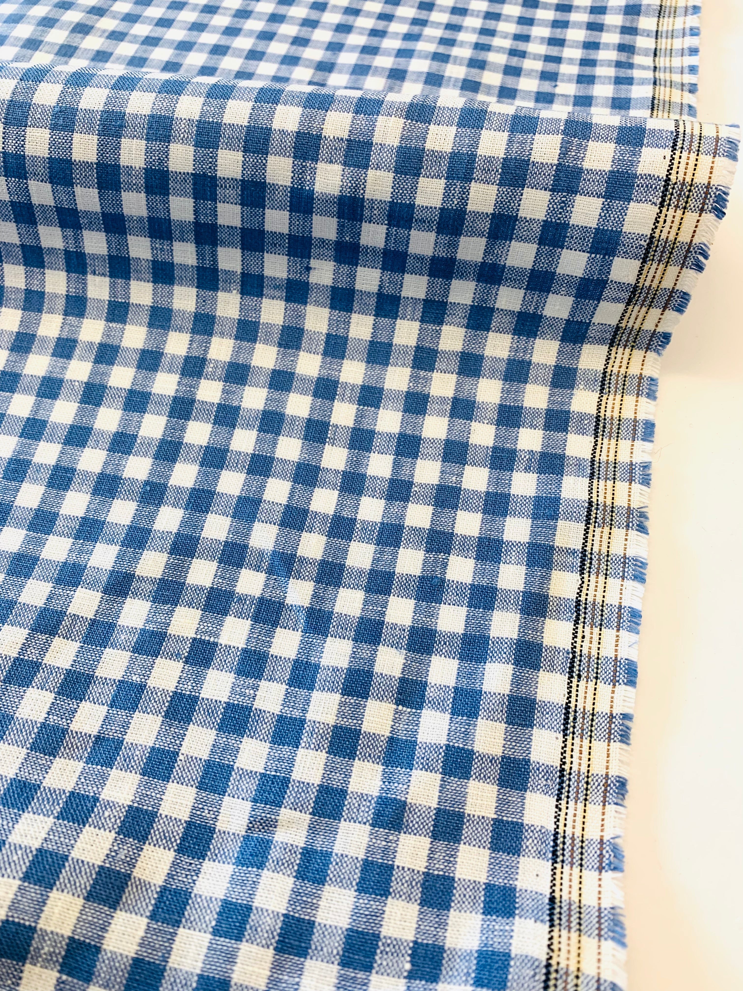 CORNFLOWER Mini linen check