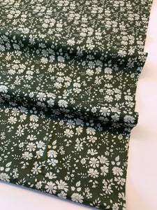 Liberty Fabrics Organic Tana cotton lawn: Capel C/ Olive